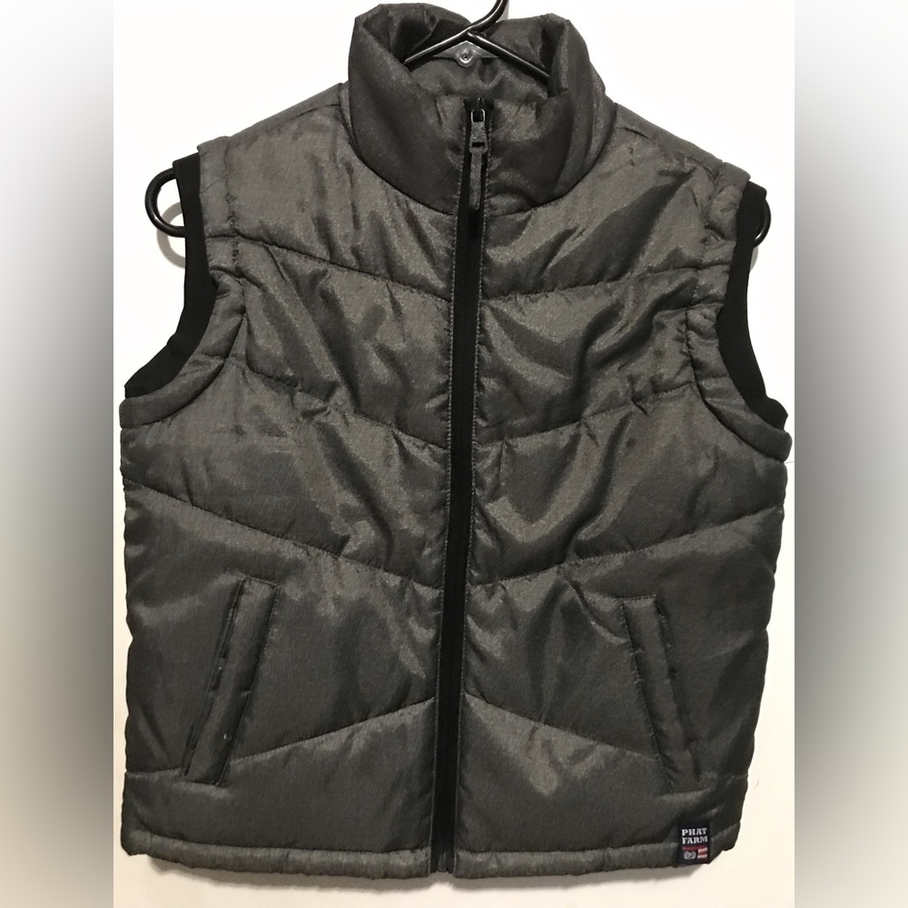 Boys size 7 PHAT FARM Olive Green vest